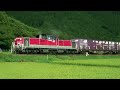 2010年の夏休みを利用して四日市界隈と紀勢本線へ遠征しました。 まずは、紀勢本線を1日1往復している貨物列車の走行映像集を公開いたします。 この貨物列車を2日間かけて撮影したのですが、1日目が原色(国鉄色)で2日目は更新色でした。 紀勢本線は景勝地が多く、綺麗な海をバックに撮影出来ると思っていたのですが、残念ながら曇天の海を背景に撮影することになりました。 撮影地 (全て紀勢本線) 1, 徳和～多気2, 三瀬谷～滝原3, 阿曽～伊勢柏崎4, 紀伊長島～三野瀬5, 波田須～新鹿