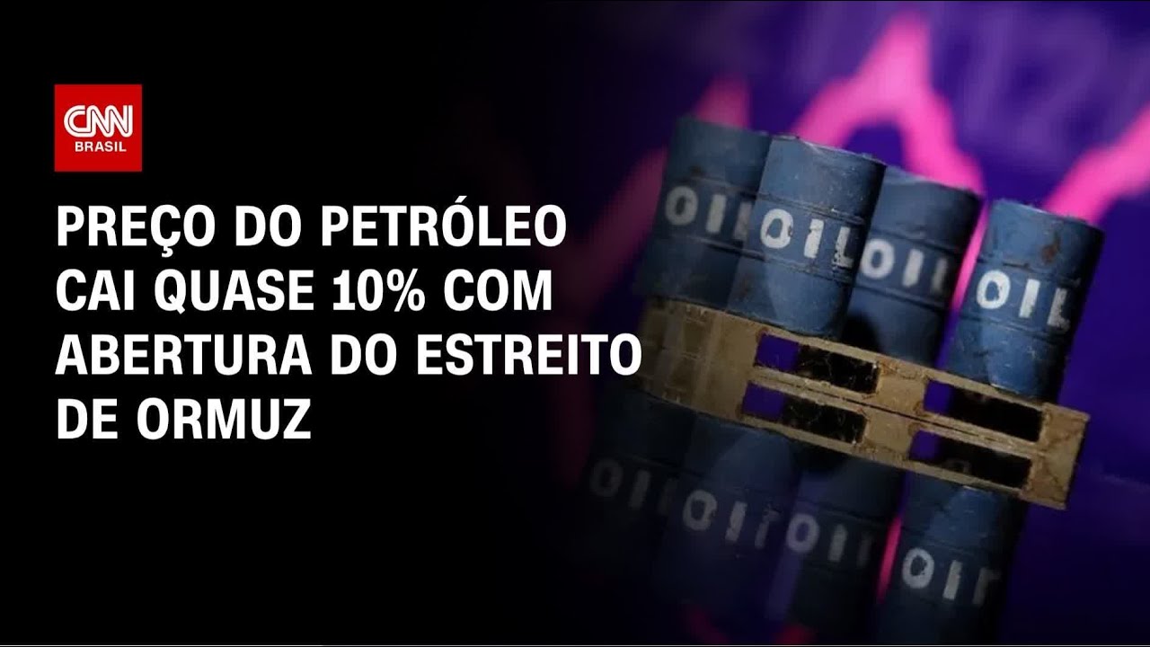 Petróleo cai quase 10% após Irã liberar passagem pelo Estreito de Ormuz | LIVE CNN
