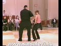 West coast swing dancers John Lindo and Deborah Szekely
