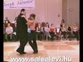 West coast swing dancers John Lindo and Deborah Szekely