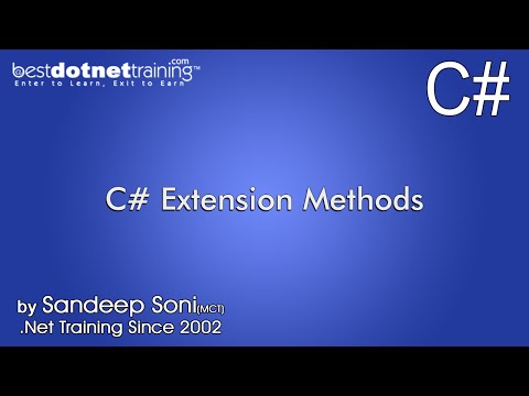 how to define extension method in c#