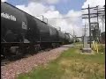Union Pacific at Rochelle and Alco C420 With M5