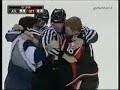 Ottawa Senators Jesse Winchester VS. Thrashers Jim Slater Hockey Fight Ottawa Senators Jesse Winchester VS. Thrashers Jim Slater Hockey Fight