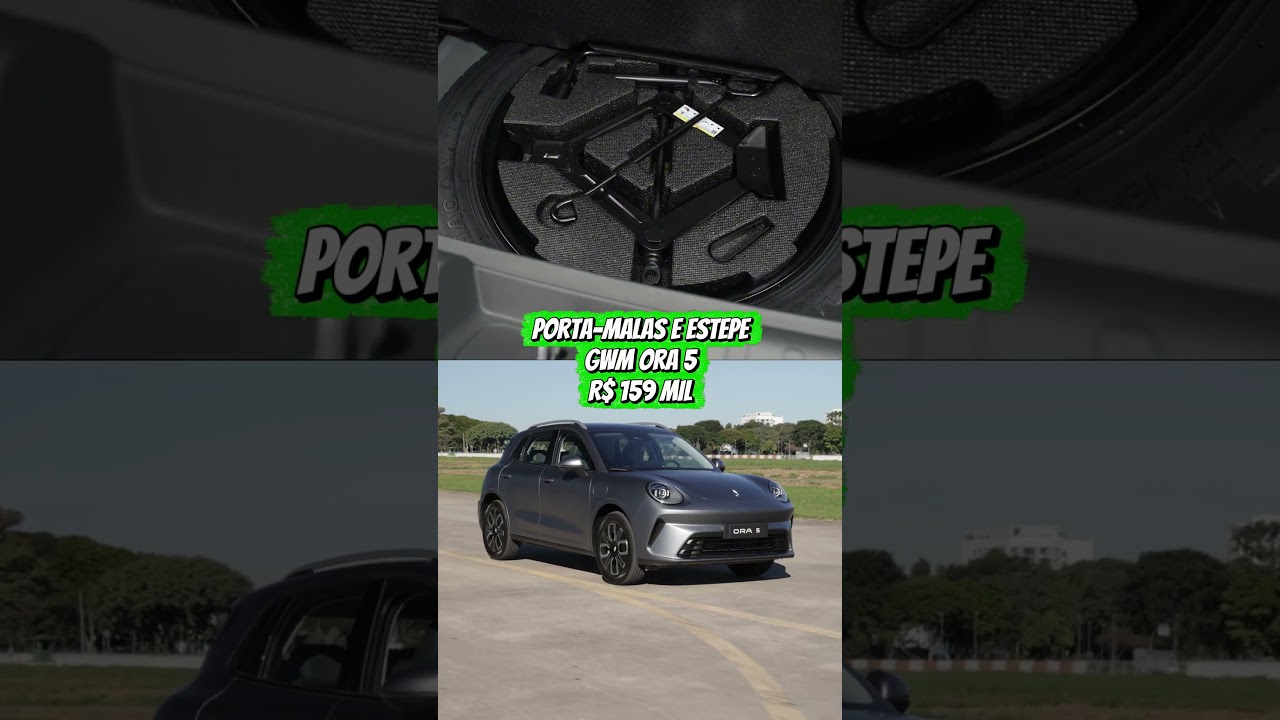 ELÉTRICO COM ESTEPE? 😱 O porta-malas do ORA 5!