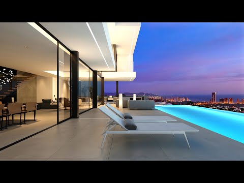 Desde 1875000€/¡Las mejores vistas al mar y luces de Benidorm!/Villas de lujo en España/Casas Hi-Tech/Prémium/Lujo