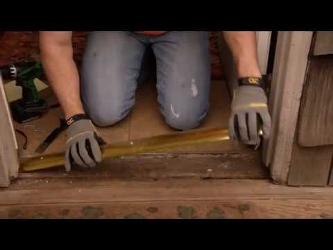 how to seal a door threshold