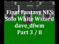 solo white wizard run, part 3 / 8. it is actually possible to finish final fantasy with a single white wizard. this video series is a tutorial illustrating how to complete this challenge. the rules: 1. only a single white wizard can perform actions that help win the game. 2. the other 3 characters must have zero experience points at the game's end. 3. no game genie or gameshark is allowed. this video series was recorded on fceu, an emulator. however, with this tutorial, you will clearly see that it is possible on a console. i hope you all enjoy the videos.