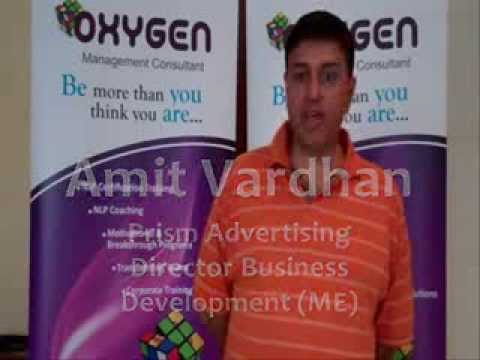 NLP Practitioner Certification course testimonial-Oxygen Management Consultant, Muneer Samnani