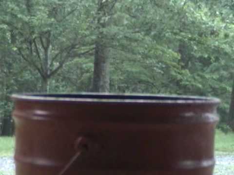 Hybrid Stove Making Charcoal