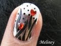 Stamping Nail Art Tutorial - Single ladies Valentines day Love Heart Design Image Plate A16