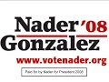 2008 presidential candidate ralph nader is given a musical salute by tom morello from rage against the machine.

tom sings the unedited, original version of woody gutrie's 