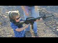 3 year old learning to shoot