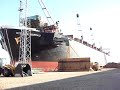 Woodchip Carrier Discharging