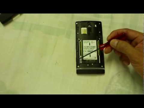 how to replace sony xperia s'battery