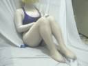 Zentai rie & blue leotard