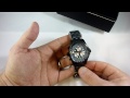 Torgoen Swiss Mens T1 Black Face Wrist Watch T01207