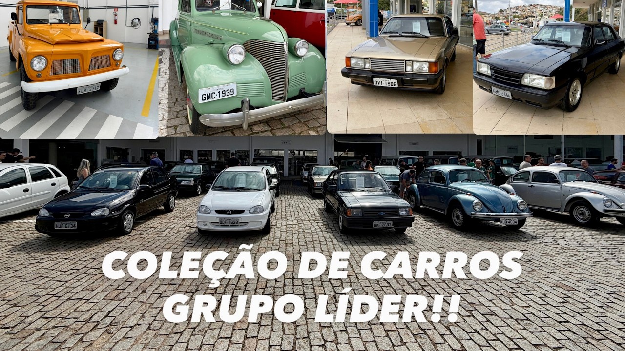 ESSA É UMA DAS MAIORES COLEÇÕES DE CARROS ANTIGOS E NOVOS DA REGIÃO - COLEÇÃO DE CARROS GRUPO LÍDER