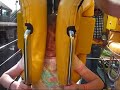 Brianna rides the Coasters at Canada\