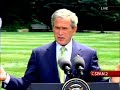 FIRST GEORGE W BUSH GORDON BROWN PRESS CONFERENCE pt3
