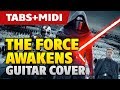 OST Star Wars - The Force Awakens (Acoustic Fingerstyle Guitar Cover and MIDI by Kaminari)