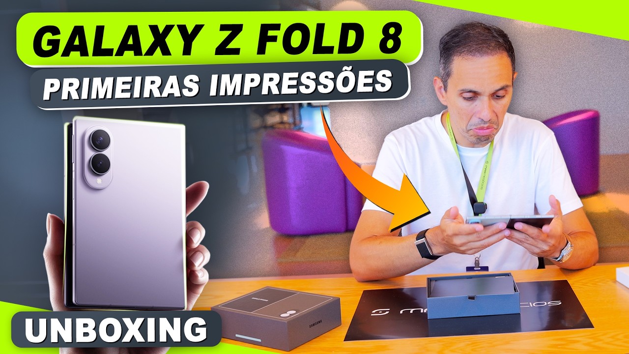 Primeiras impressões do Samsung Galaxy Z Fold 8 | Unboxing #macmasi #zfold8 #unboxing