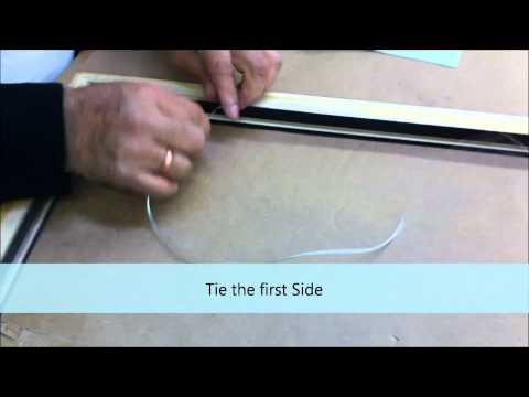 how to attach the wire to a picture frame