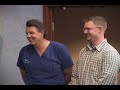 Dr. Reed introduces patient having surgery during the semina Dr. Reed introduces patient having surgery during the semina