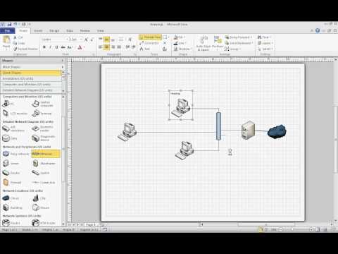 how to draw vlans in visio