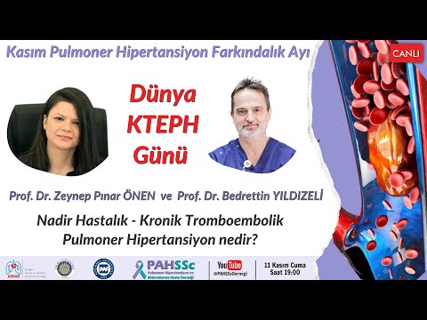 Prof. Dr. Zeynep Pınar ÖNEN ve Prof. Dr. Bedrettin YILDIZELİ ile Nadir Hastalık - Kronik Tromboembolik Pulmoner Hipertansiyon (KTEPH) nedir? - 2022.11.11