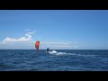 Stefan Sahlin is kitesurfing