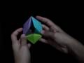 Rotating Origami Tetrahedra