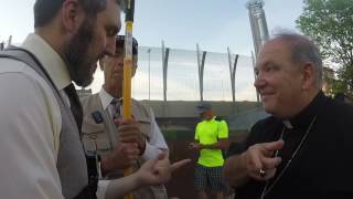 ArchBishop of The Twin Cities Gets Confronted On Catholic Church Crimes!