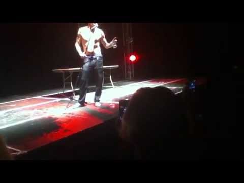 Steve-o standup comedy cup of water trick