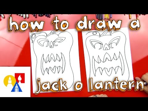 how to draw a jack o lantern