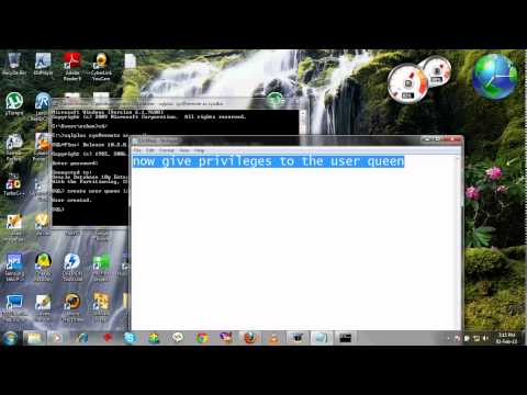how to create user in oracle
