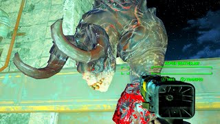 FALLOUT 4 Killing a Alpha Deathclaw & How to Find It!
