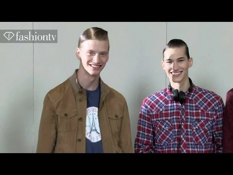 Models Backstage - Male Models Backstage at KRISVANASSCHE Spring/Summer 2014 | Paris Men's Fashion Week http://www.FashionTV.com/videos PARIS - FashionTV catches up with the ma...