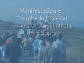 Manifestacion en Corrubedo (Riveira) contra el plan acuicola Manifestacion en Corrubedo (Riveira) contra el plan acuicola