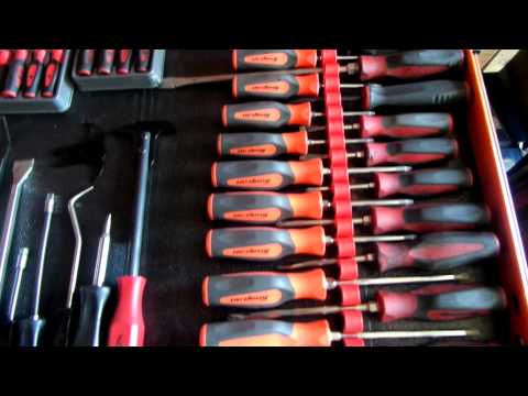 how to organize a snap on tool box