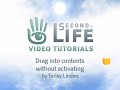 Drag into contents without activating