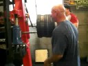 Treston Shull of Team Super Training box squats 900lbs
