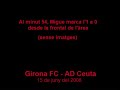 Ascens a Segona Divisió: Girona FC 1-0 AD Ceuta Ascens a Segona Divisió: Girona FC 1-0 AD Ceuta