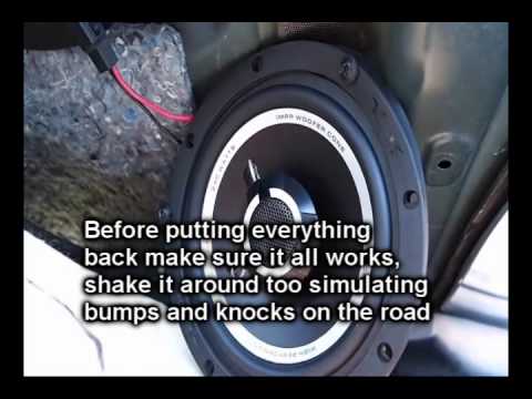 how to change astra h door speakers