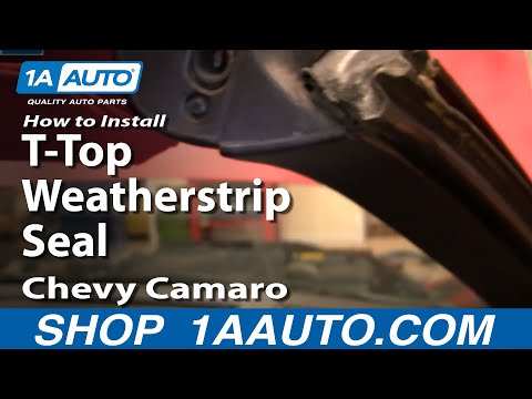 How To Install Remove T-Top Weatherstrip Seal 82-92 Chevy Camaro Iroc-Z Pontiac Trans Am 1AAuto.com