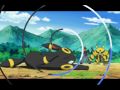 Umbreon stand in the rain