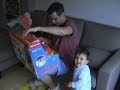 Daniel opening present for first birthday