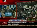 Blacks Against Obama Protest at Obama rally Blacks Against Obama Protest at Obama rally
