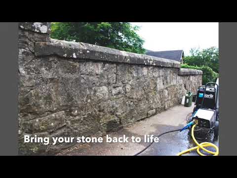 video-linktoworks-Exterior Clean Scotland. Sand stone wall clean 1
