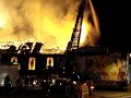 Kerk Galmaarden uitgebrand 1
