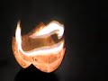 E-85 burns visibly